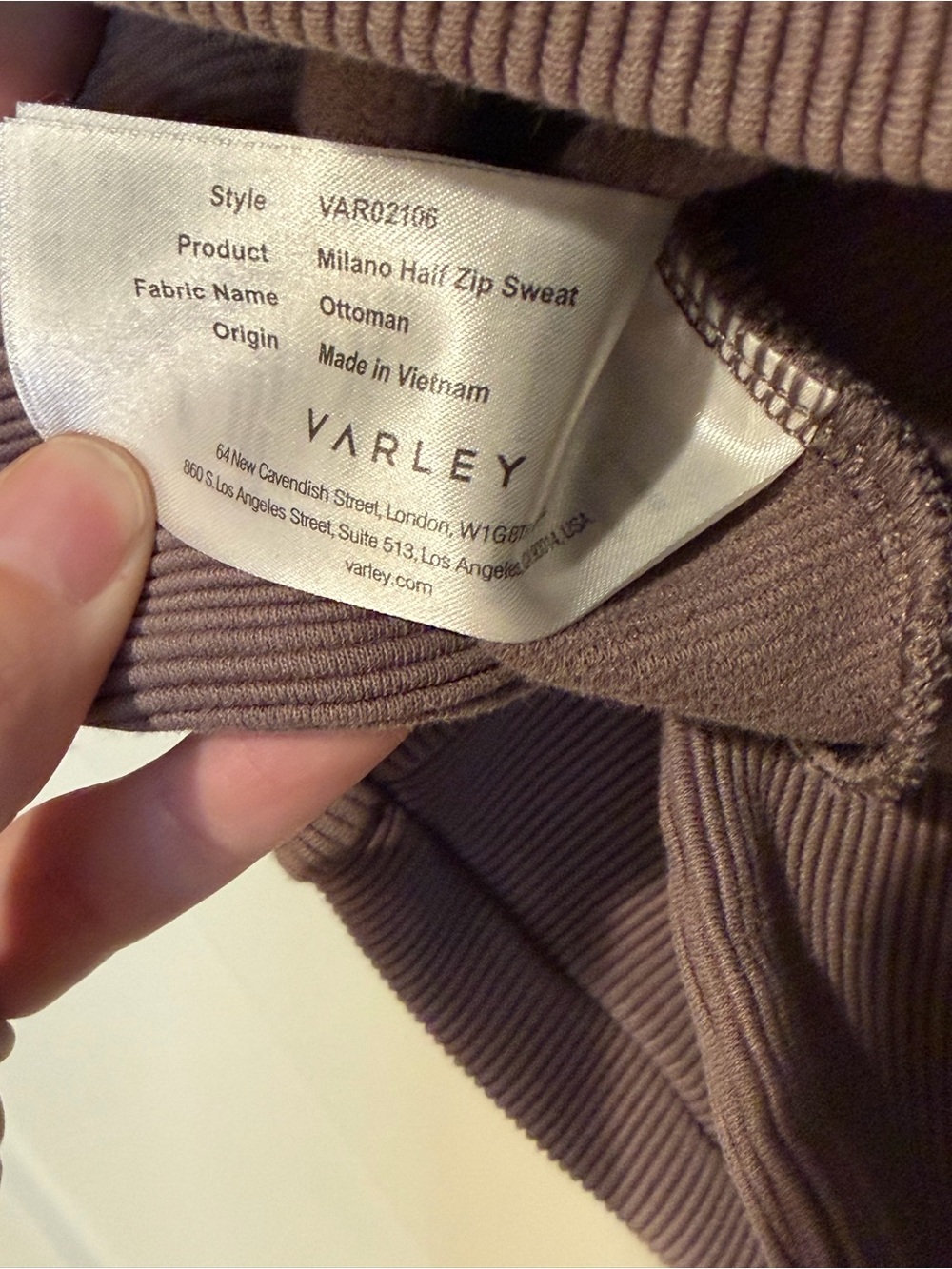 Varley Milano Half Zip Sweatshirt - Picture 6 of 13